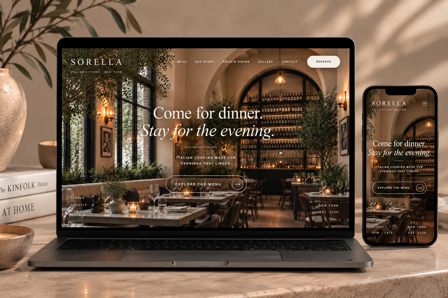Sorella website by Jovavo