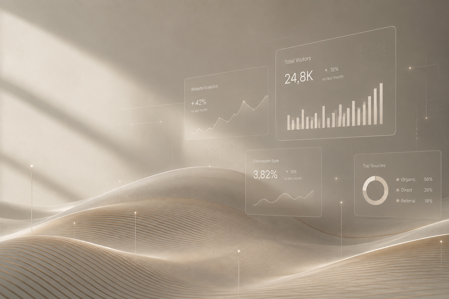 Abstract digital analytics interface